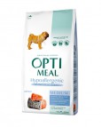 Корм для собак гипоаллерген лосось средних пород OptiMeal
