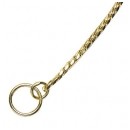 Collar удавка выставочная "Змейка" золото  размер 3,5мм х 50см, для собак 2722