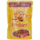Фото - Консервы для кошек Friskies (Фрискис) Alupauch с индейкой и зеленым горошком в желе 