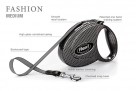 Фото - Рулетка-поводок Flexi Fashion Gentlemen CARBON М  (5 м; лента; до 25 кг